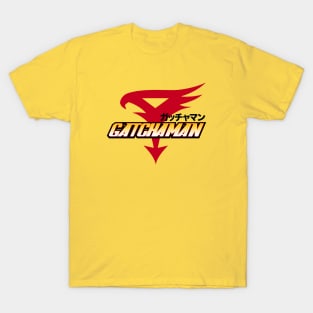 Gatchaman Battle of the Planets - text fade (4 light colors) T-Shirt